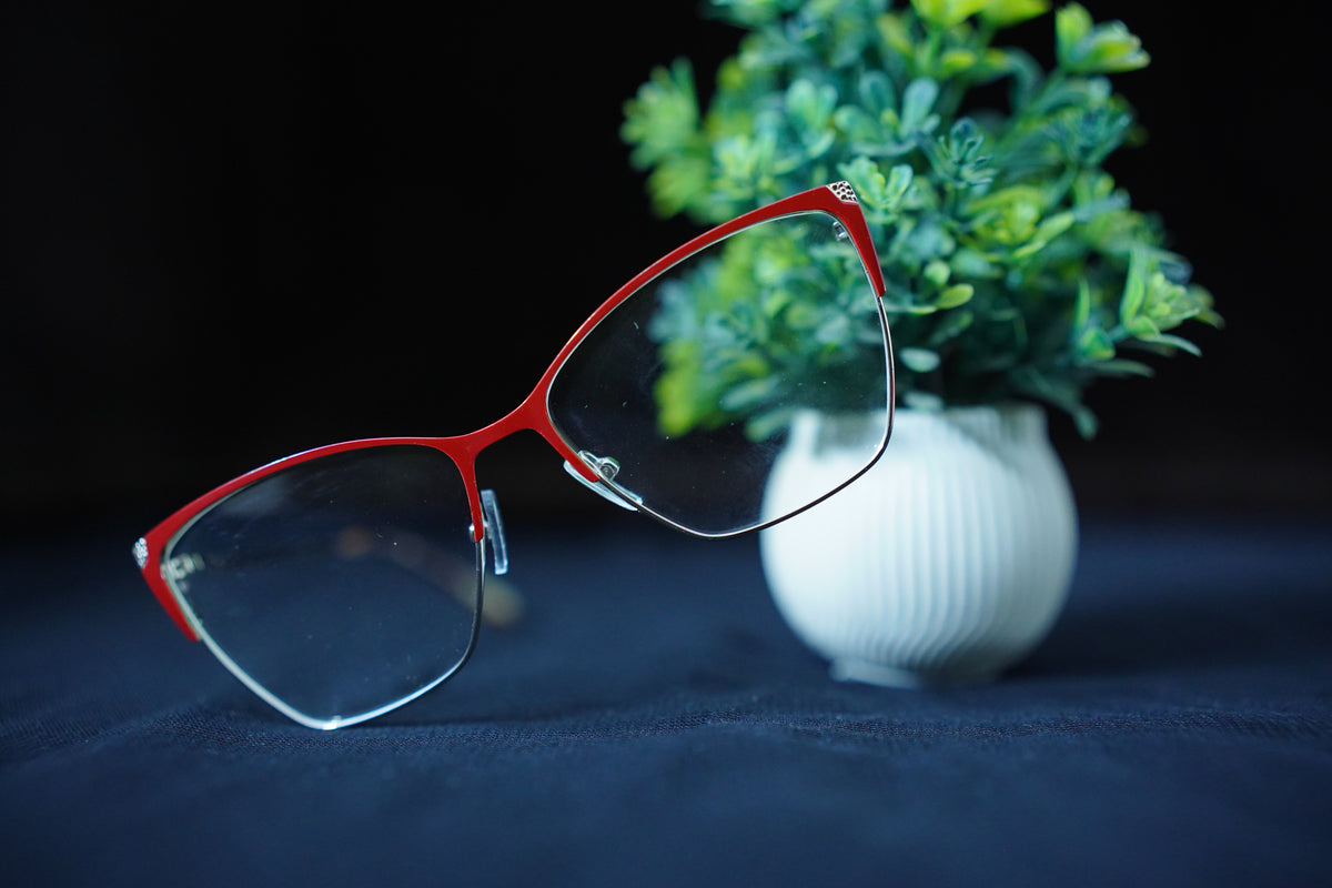 Metal Fancy Red Selver