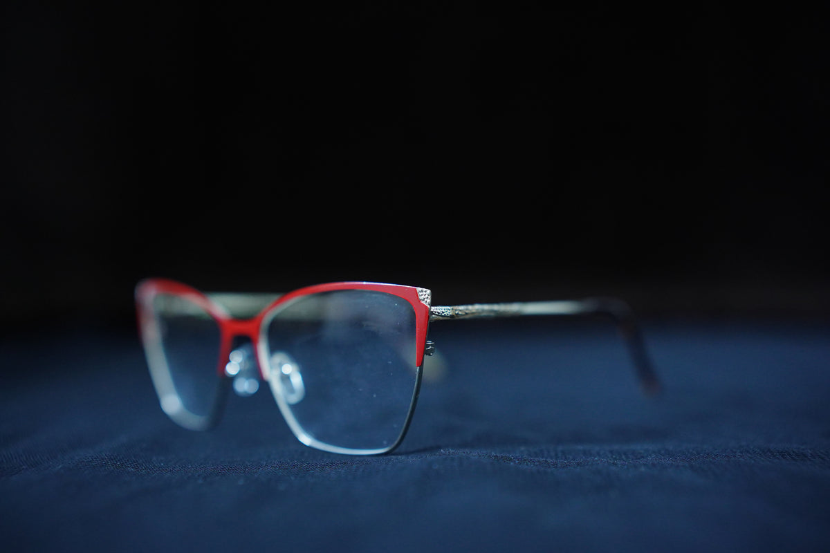Metal Fancy Red Selver