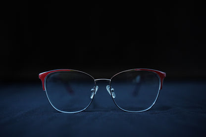 Metal Fancy Red Selver