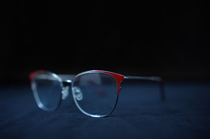 Metal Fancy Red Selver