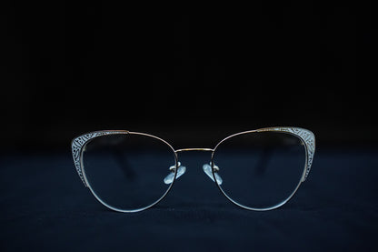 Cat Eye Wight Black Gold