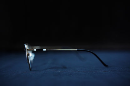 Cat Eye Wight Black Gold