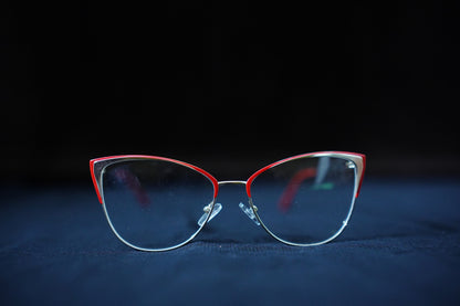Metal Fancy RedGold Cat Eye